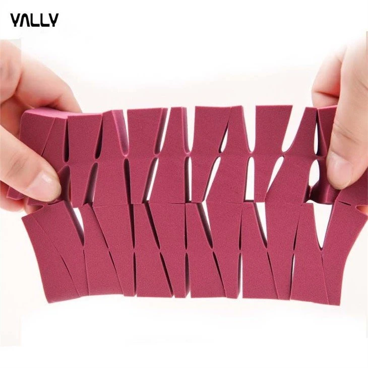 Disposable 24 cut Wedge Powder puff Foundation Liquid Studio Non Latex Makeup Sponges (5)(001)